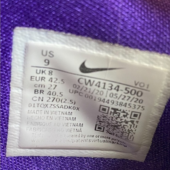 Nike PG AIR STROBEL Men Size 9 Basketball Shoes Mesh Zipper Closure CW4134-501 - Picture 13 of 15